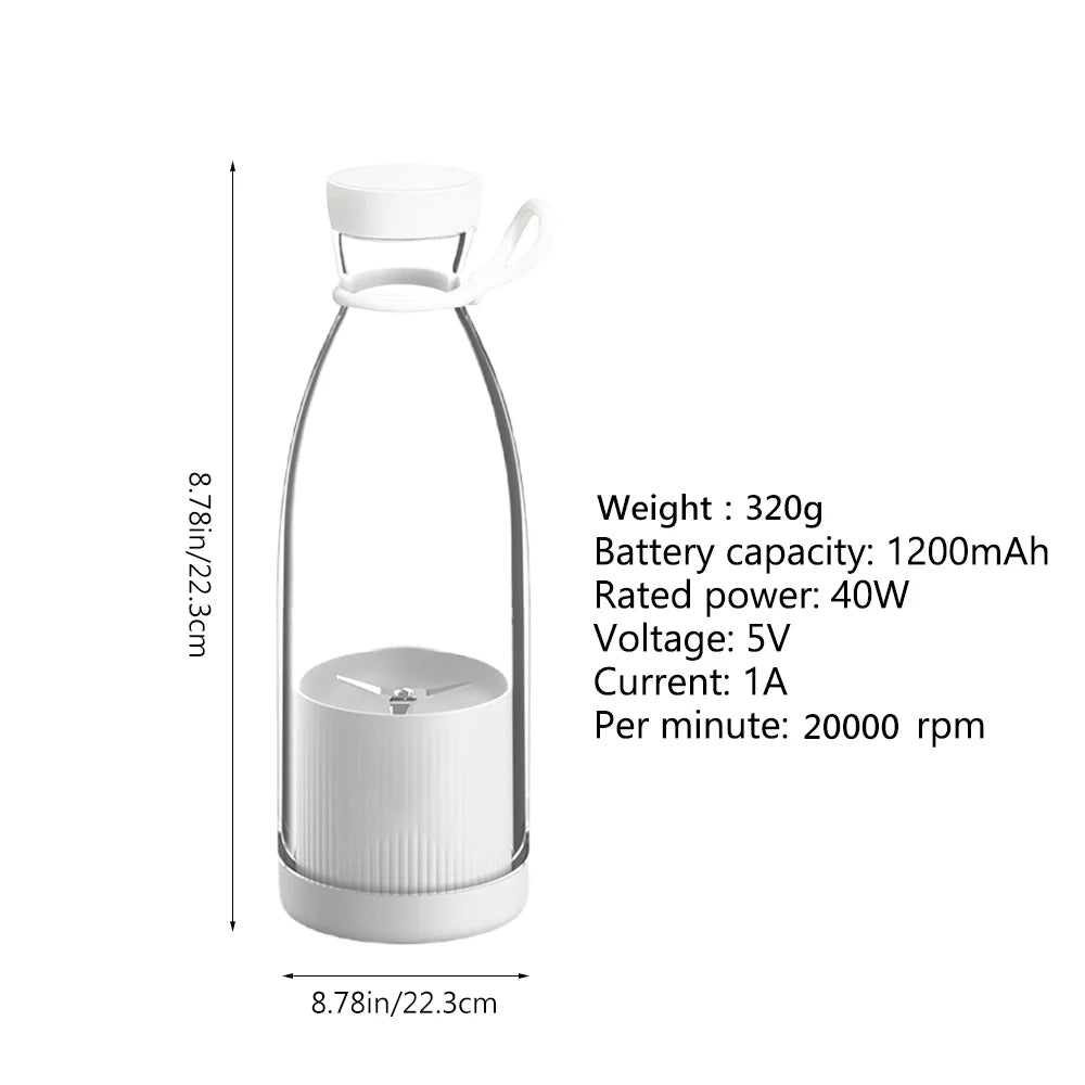Fresh Juice in Just 30 Seconds – Anywhere, Anytime! USB Rechargeable – Blend On The Move.