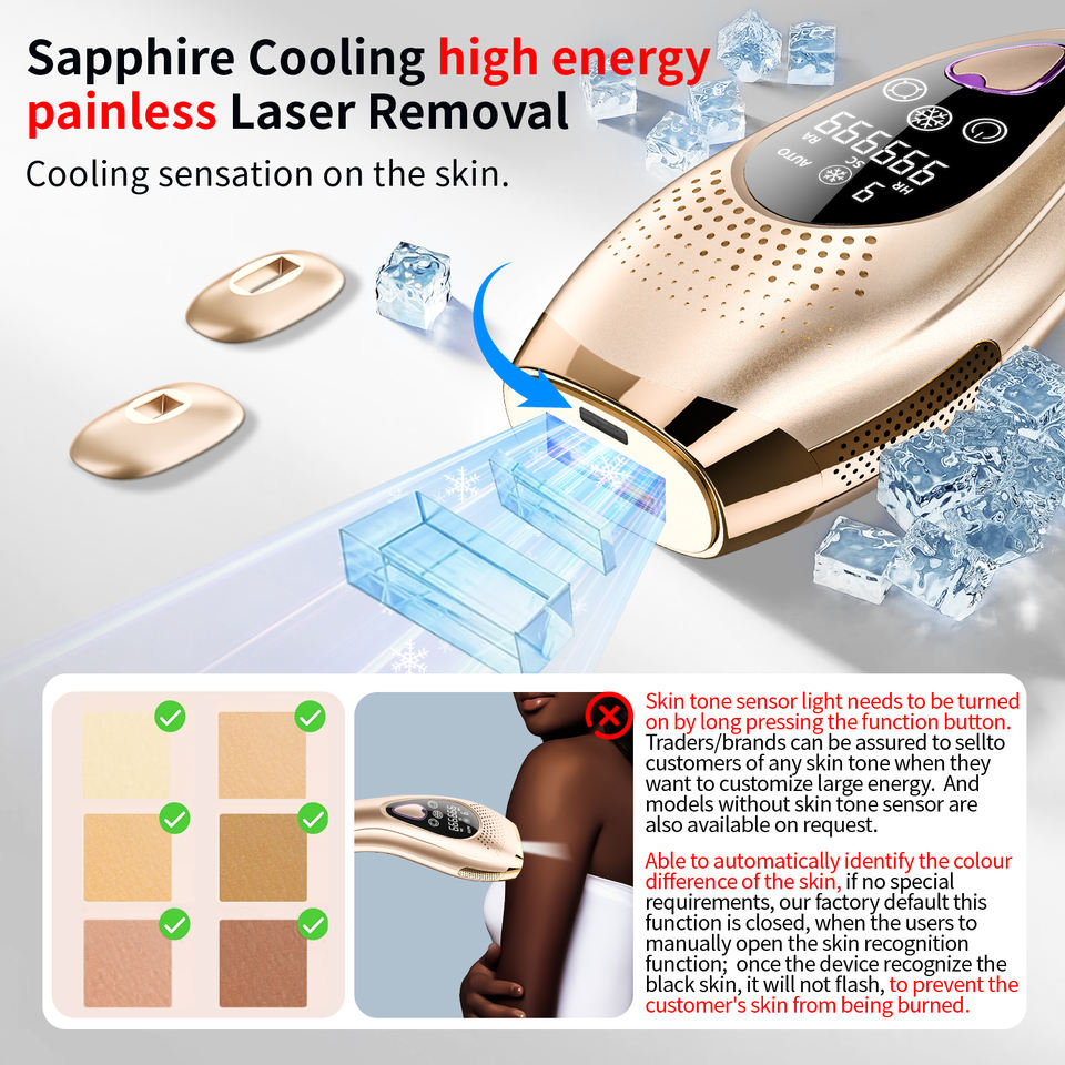 Ice Cold IPL Hair Removal Device