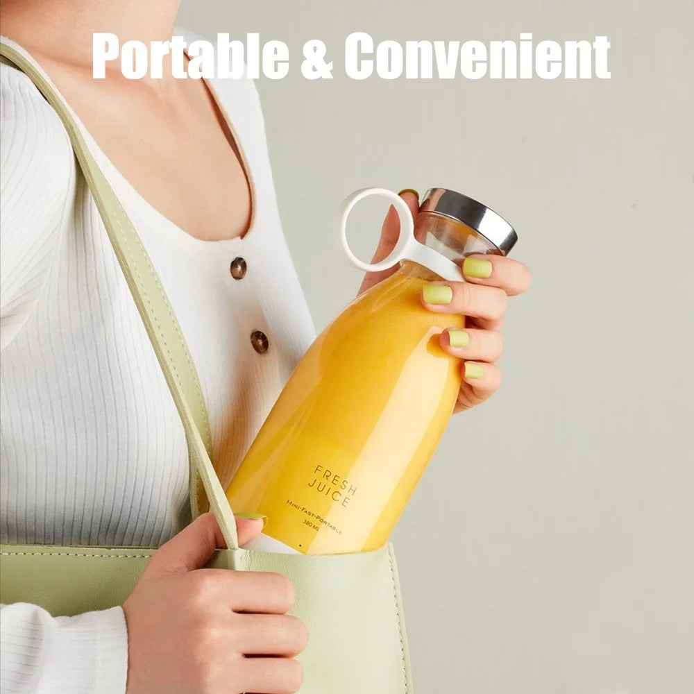 Fresh Juice in Just 30 Seconds – Anywhere, Anytime! USB Rechargeable – Blend On The Move.