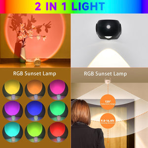 Rotating Body Sensing Sunset Light