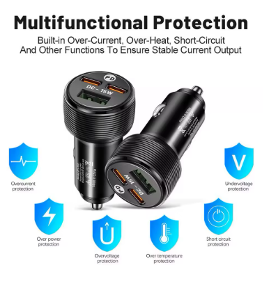 Ultra Fast Car Charger 38W